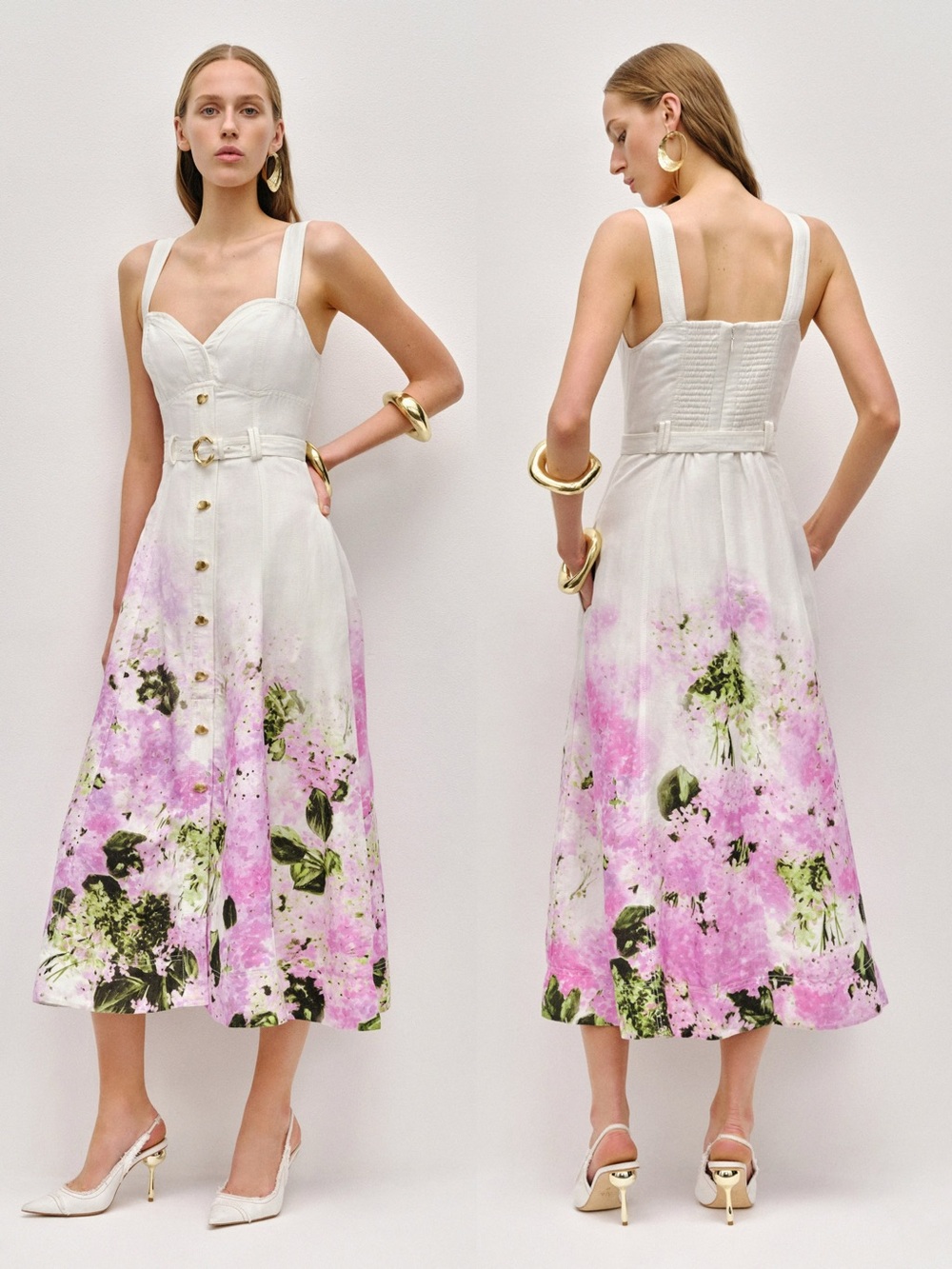 Aje Eartha Midi Dress, 2 4 6 8